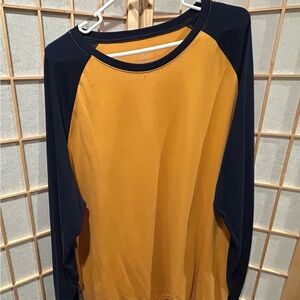George Mustard and Navy Long Sleeve Tee